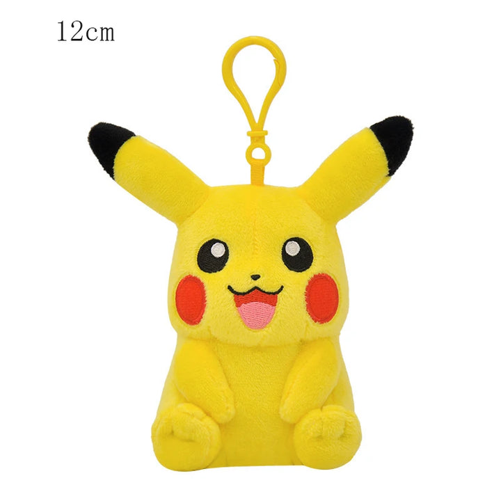 Pikachu Plush Keychain Cartoon Toys Charmander Psyduck Squirtle Snorlax  Doll Kids Kawai Toy Gift 12Cm