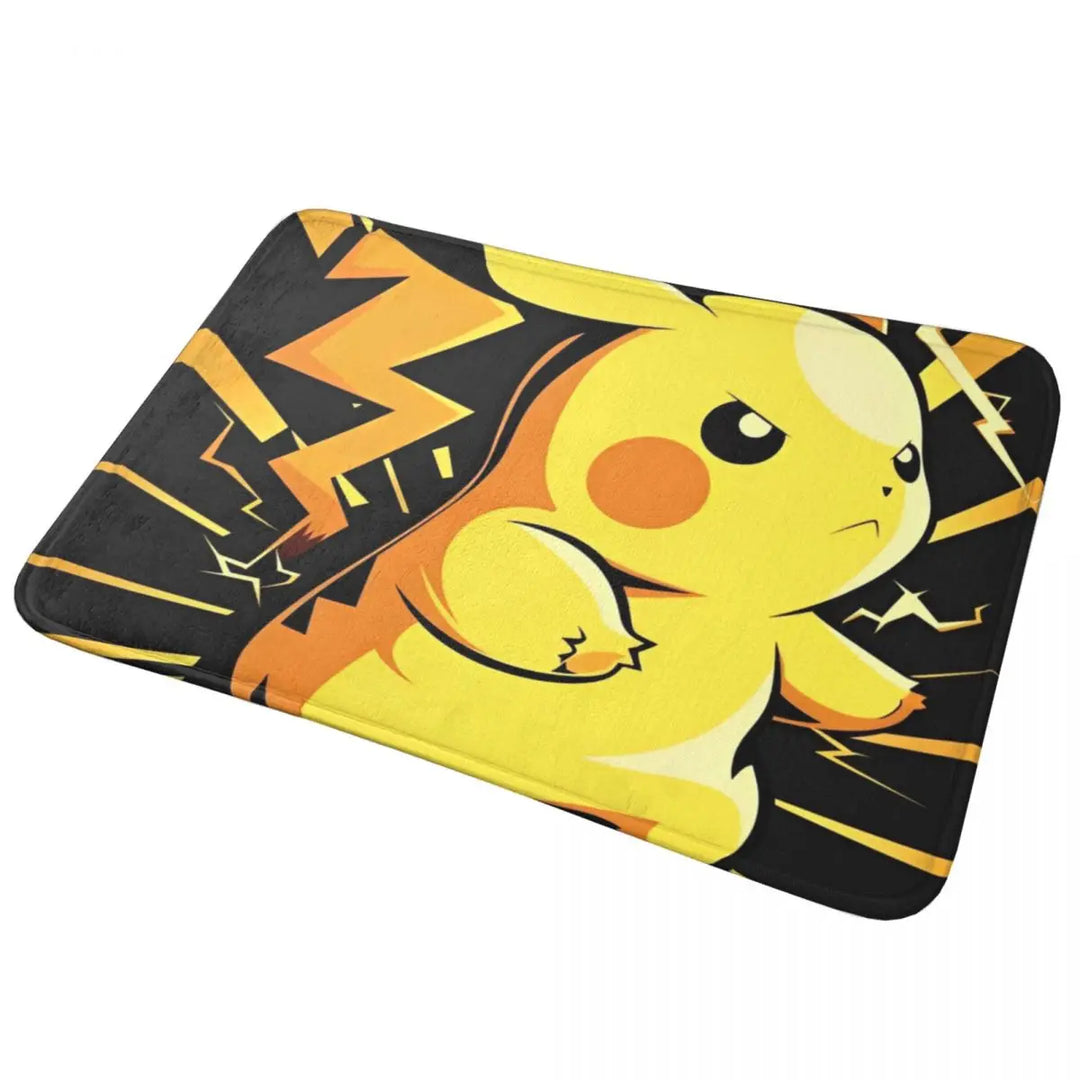 Cute Cartoon Manga Memory Foam Bathroom Rugs Ultra Soft Non-Slip Pokemon Carpet Bath Mat Water Absorbent for Shower Tub
