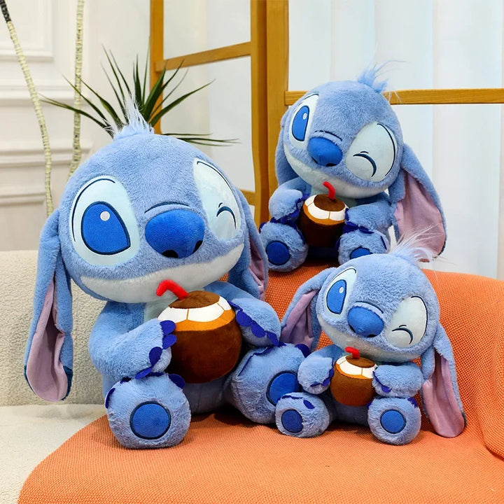 Lilo and Stitch Plush Toy Disney 32/90CM Cartoon Anime Stuffed Kawaii Coconut Soft Plushie Kids Birthday Xmas Gifts Stich Doll