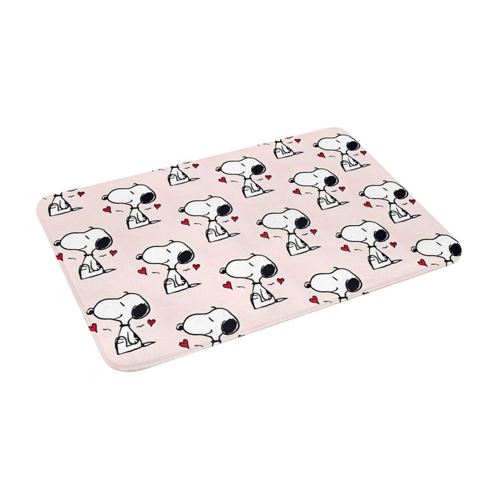 Snoopy  Memory Foam Bathroom Rugs Ultra Soft Non-Slip  Carpet Bath Mat Water Absorbent for Kitchen Shower