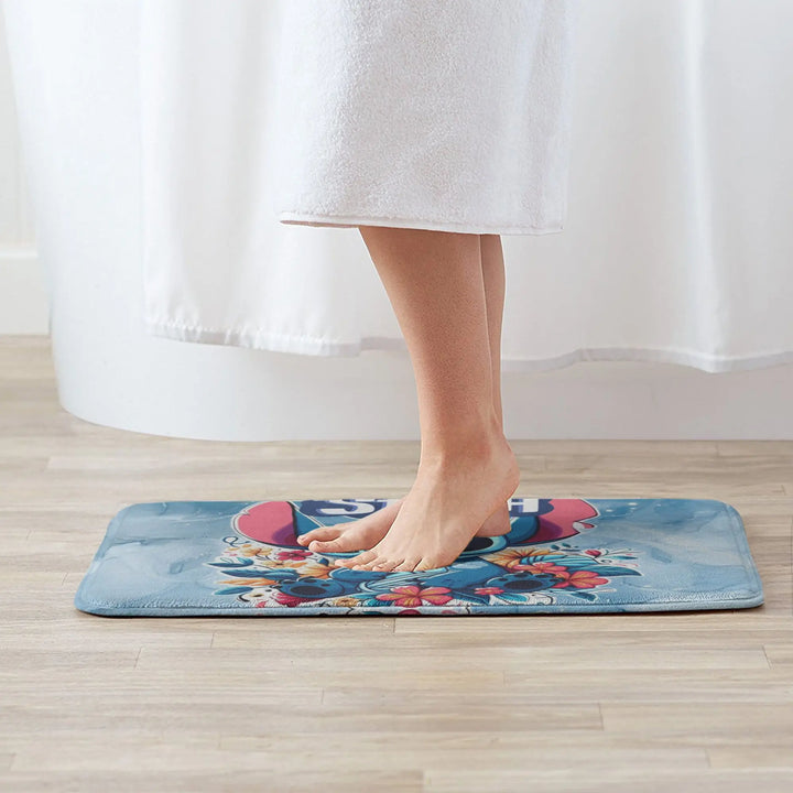 Cartoon Stitch Movie Bathroom Rugs Mat Super Soft  Bath Rugs Mats Carpet Non-Slip for Kitchen Shower