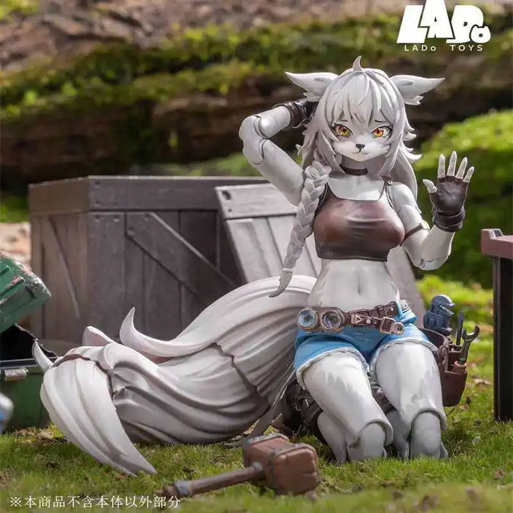 IN STOCK LADOTOYS Liya Fixer Action Figure Model Repairer Wolf Girl ERA 001 Animation Original Model Toy Collection Gift