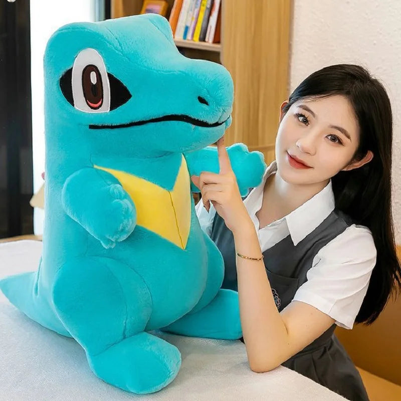 30/60cm Pokemon Totodile Plush Toys Dolls Pillow Kawaii Anime Plushie Soft Toys Stuffed Animals Doll Birthday Gift for Kids