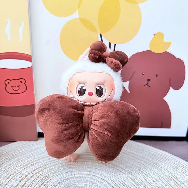 Clothes For Labubu Shark Bee Dinosaur Costume Fried Shrimp 1st 2nd 3rd Gen Sitting Party Blue Pink Outfit Accessories