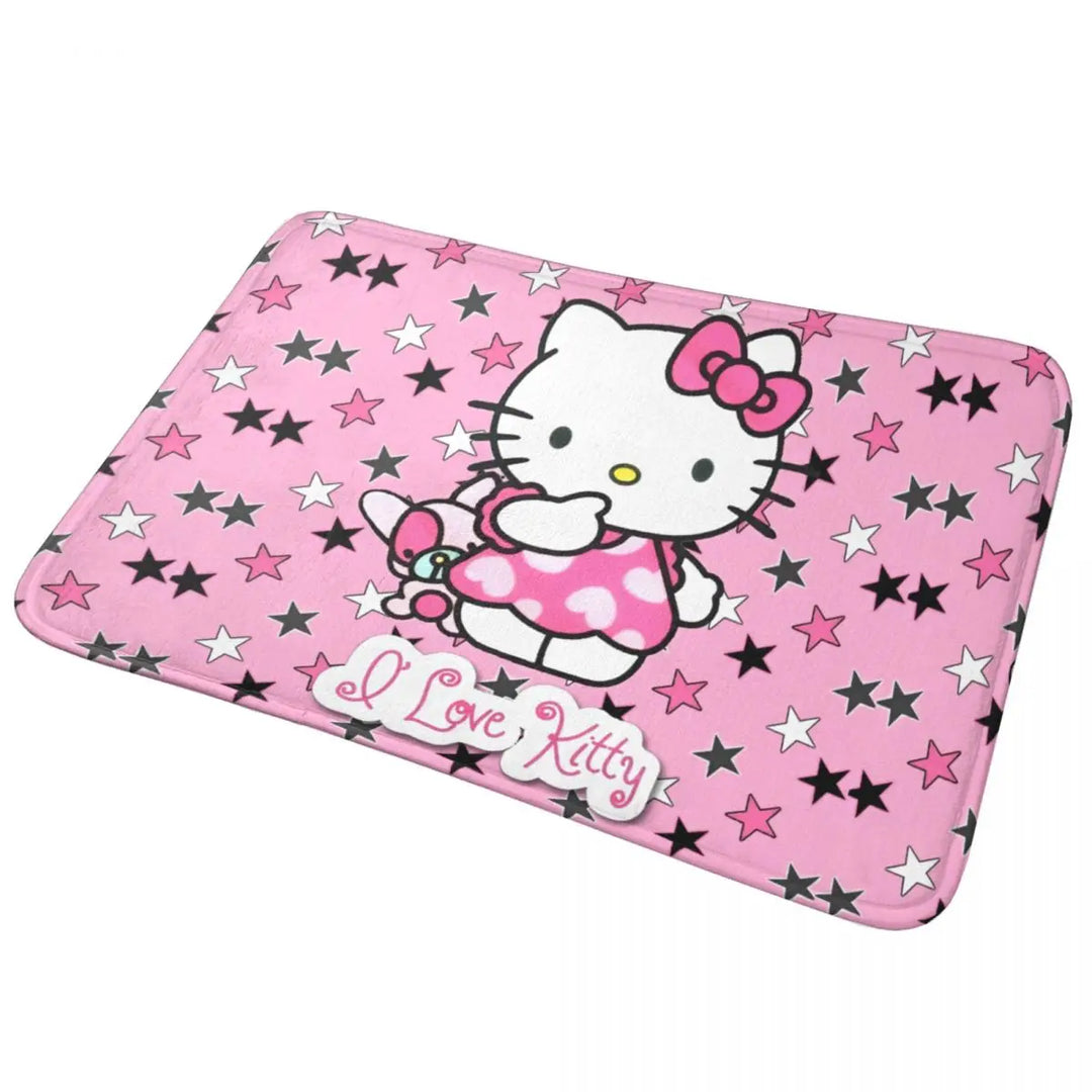 Hello Kitty Spiderman Boyfriend Girlfriend Memory Foam Bath Mat Rug Bathroom Floor Rugs Carpet For Bath Entrance Door Doormat
