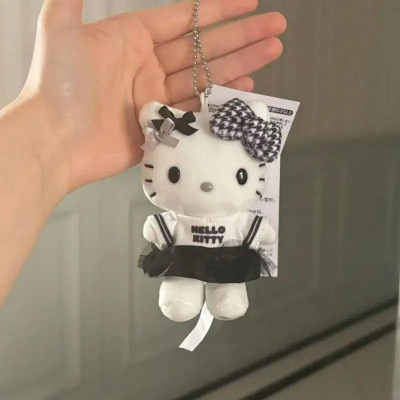 Sanrio Hello Kitty Kawaii Plush Toys Keychain Cartoon Decorative Backpack Pendant Doll Creative Peripheral Girls Festival Gift