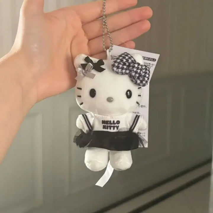 Sanrio Hello Kitty Kawaii Plush Toys Keychain Cartoon Decorative Backpack Pendant Doll Creative Peripheral Girls Festival Gift