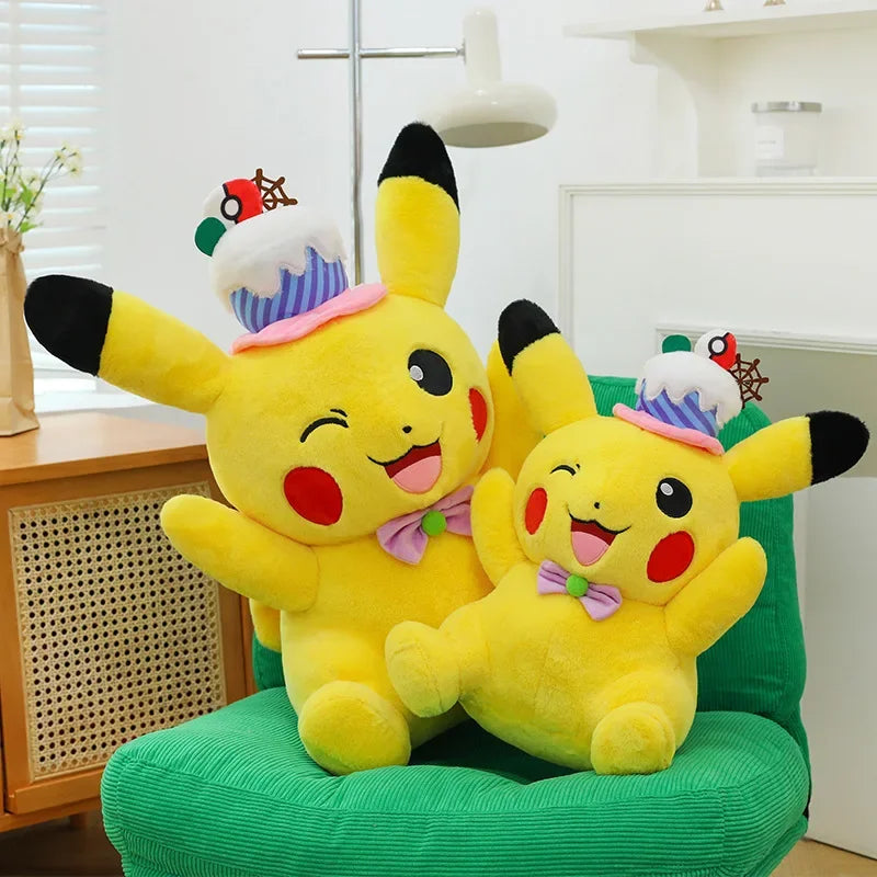 Pokemon Pikachu Plush Toy Pokémon Anime Cake Party Plushie Doll 45-75cm Kawaii Soft Pillow Stuffed Christmas Gifts for Childrens