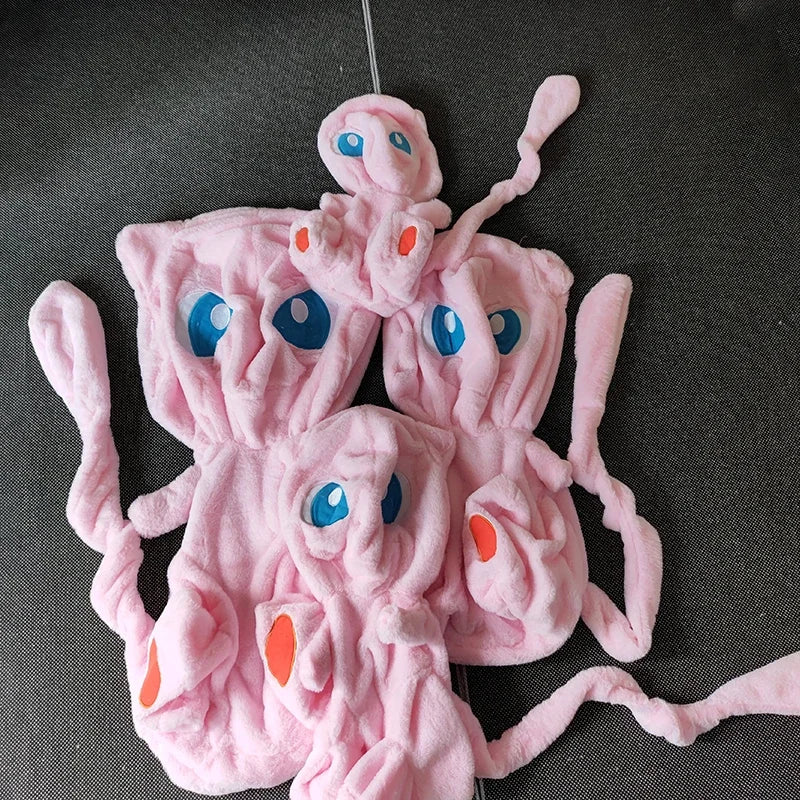 35-70CM New Pokemon Mew Plush Huge Toys Mewtwo Pokémon Anime Doll Shell Holster Rabbit Stuffed Plushie Semi Finished Products