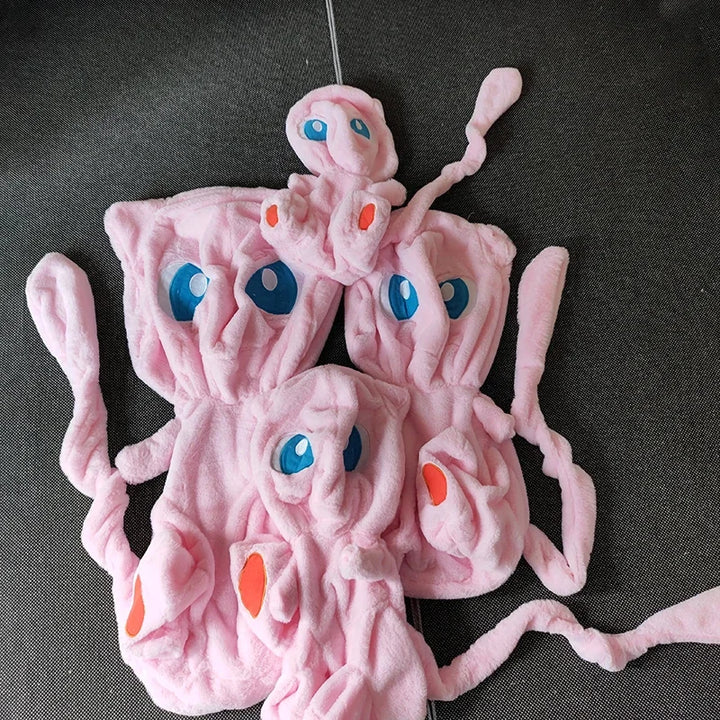 35-70CM New Pokemon Mew Plush Huge Toys Mewtwo Pokémon Anime Doll Shell Holster Rabbit Stuffed Plushie Semi Finished Products