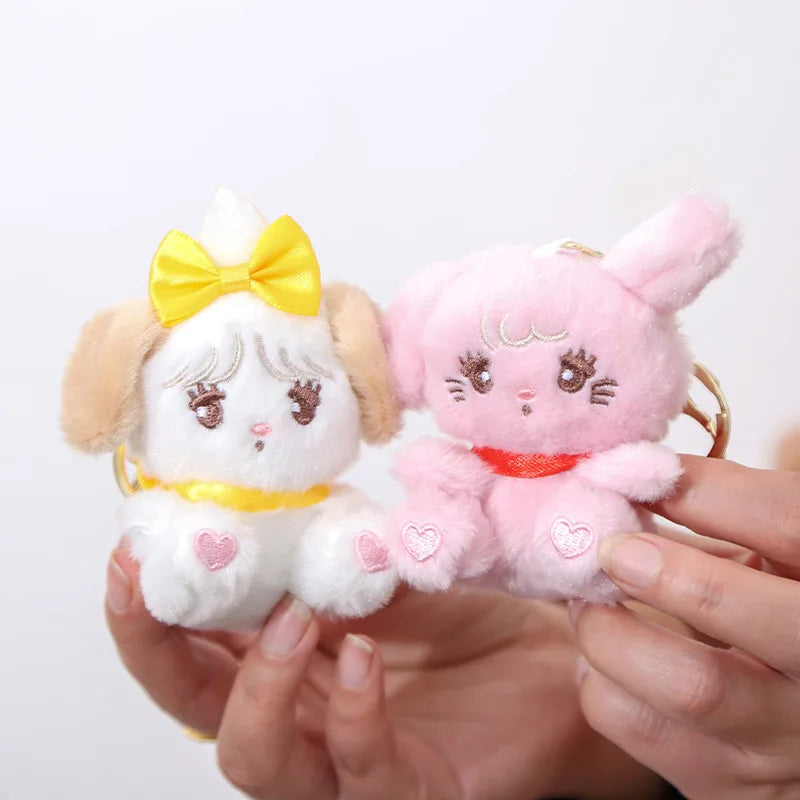 Cute Mikko Plush Pendant Keychain Cartoon Cat Soft Little Doll Backpack Pendant Decoration Children Toy Friends Christmas Gift