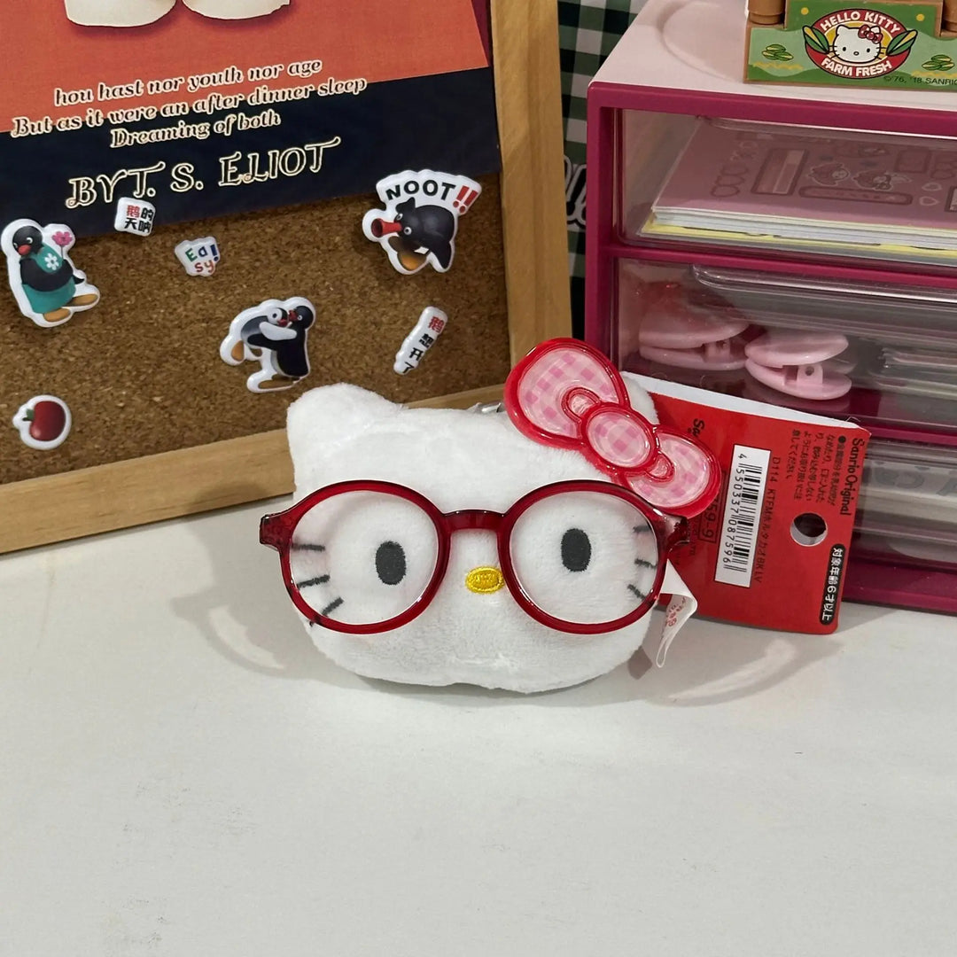 Kawaii Sanrio Hello Kitty Plush Toys Backpack Keychain Cute Cartoon Soft Stuffed Doll Accessories Student Birthday Creative Gift