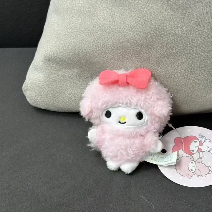 NEW Ctue My Melody Plushies My Sweet Piano Plush Keychain Sweet bowknot nurse Sanrio Piano Sheep Plush doll Keyring Bag Pendant