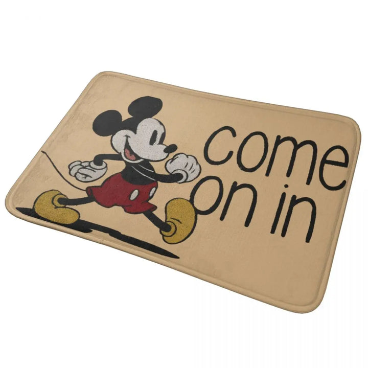 Modern Mickey Cartoon Bathroom Rugs Mat Quick Dry Bath Rugs Mats Carpet Non-Slip for Shower Tub