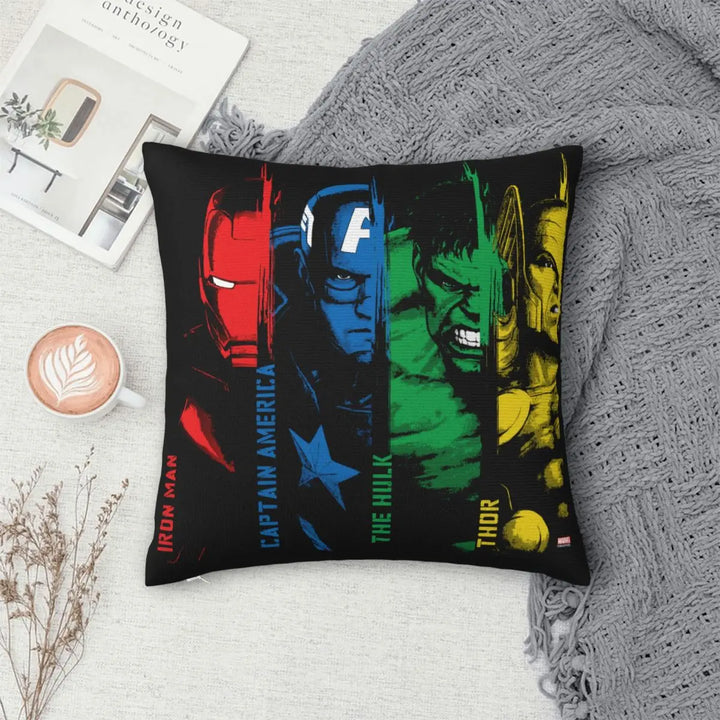 Captain America Avengers Pillowcase Polyester Cushion Cover Decorative Pillow Case Cover Home Wholesale 45X45cm