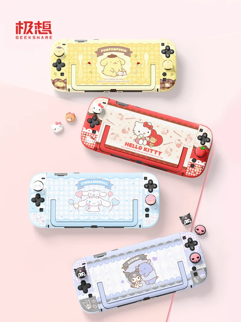 Sanrio Hello Kitty Kuromi Original Wanted Switch 2 Protective Case Plug In Base Ns2 Protective Case Anime Game Peripherals