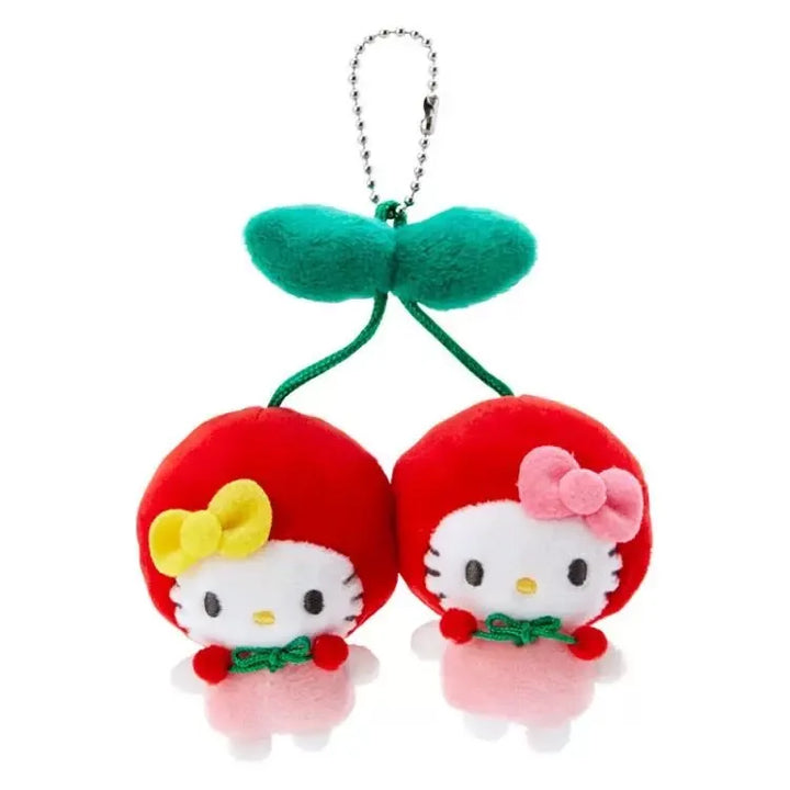 Kawaii Cherry Sanrio My Sweet Piano  Hello Kitty Pachacco Plush Toy Keychain Brooch Backpack Pendant Decoration Girl HolidayGift