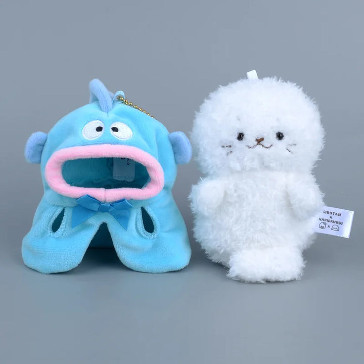 Kawaii Sanrio Hangyodon Pachacco Cartoon Cute Kero Kero Keroppi Little Seal Plush Toy Backpack Pendant Keychain Accessories Gift