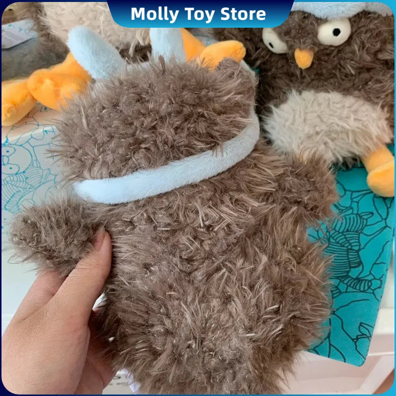 New Apricott Lamb 20cm Audrey Eye Mask Owl Doll Plush Doll Cute Holiday Gift Cat And Dog Interactive Toys Home Decoration