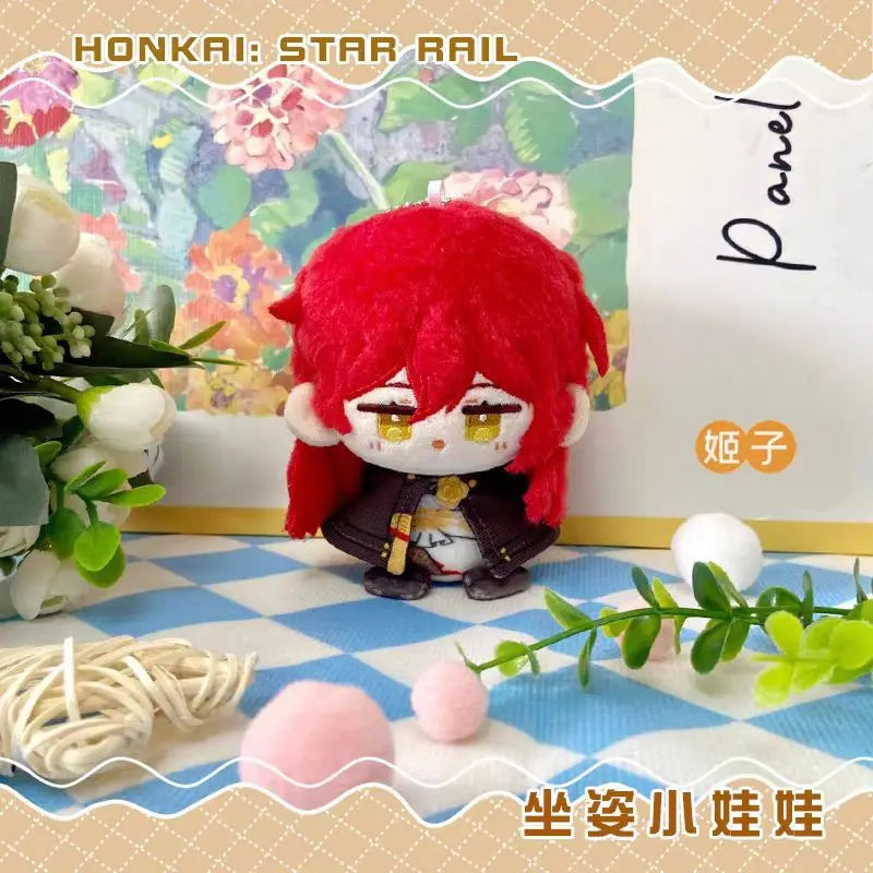 Honkai: Star Rail Plush Hyacine Tribbie Cartoon Figure Stuffed Dolls Game Anime Backpack Pendant Keychain
