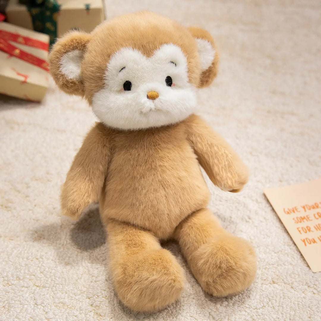 Fluffy Husky Plush Toy Golden Monkey Stuffed Wild Animal Pink Pig Soft Dolls Kawaii Penguin Plushie Bear Brown Teddy Bear Gifts