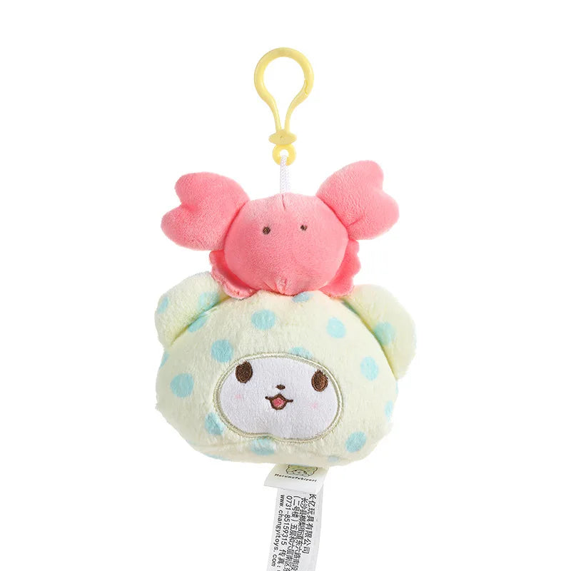 Kawaii Sanrio Kuromi My Sweet Piano Plush Toys Keychain Cartoon Marumofubiyori Backpack Pendant Cute Decorative Friends Gift