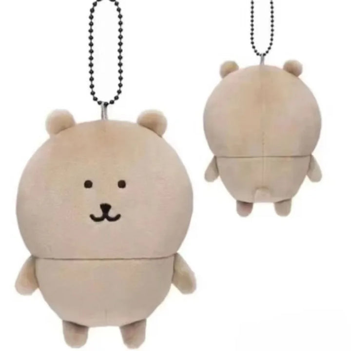 Anime Self deprecating Bear Cute Plush Pendant Nagano black skin joke bear Doll Toy Plush School Bag Pendant  Decoration Gift