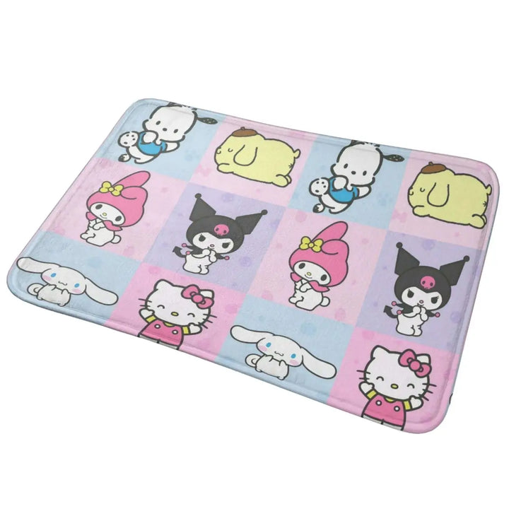 Hello Kitty Spiderman Boyfriend Girlfriend Memory Foam Bath Mat Rug Bathroom Floor Rugs Carpet For Bath Entrance Door Doormat