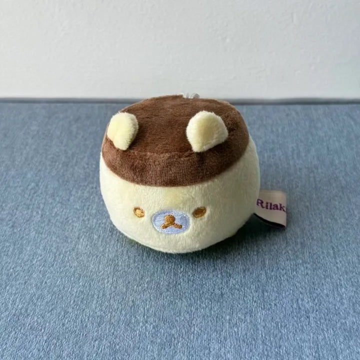 Cartoon‌ Rilakkuma‌ Plush Pendant Key Chain Back Packaging Accessories Creative Soft Cartoon Doll Boys and Girls Halloween Gifts