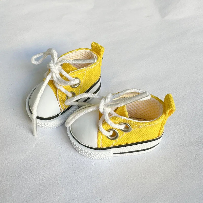 17cm Cute Labubu Leather Shoes Canvas Shoes Sneakers Camera Labubu Korea Kpop Exo DIY Girls Labubu Doll Accessories