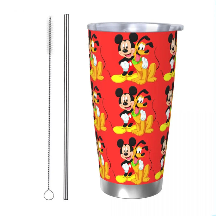 Cartoon Pumpkin Mickey Mouse Tumbler Vacuum Insulated Halloween Design Coffee Cups Vacuum Flask Outdoor Mug Water Bottle, 20oz