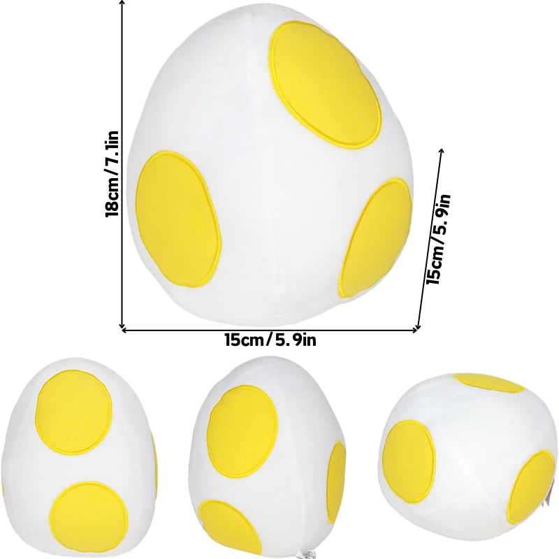 Kawaii Mario Green Blue Pink Black Yoshi Soft Plush Toys Cute Anime Eggs Stuffed Animals Peluche Dolls Festivals Birthday Gifts