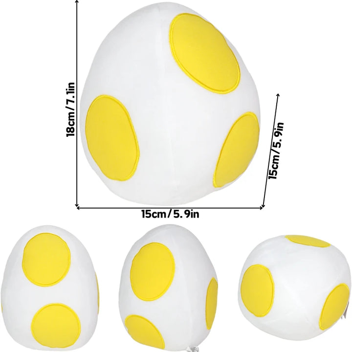 Kawaii Mario Green Blue Pink Black Yoshi Soft Plush Toys Cute Anime Eggs Stuffed Animals Peluche Dolls Festivals Birthday Gifts