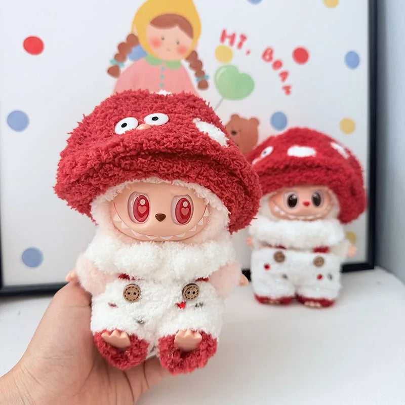 Labubu I II III Doll Clothes Wacky Whimsical Dress Up Assortment 15/17cm Plush Doll'S Clothes Sitting Party Accessories