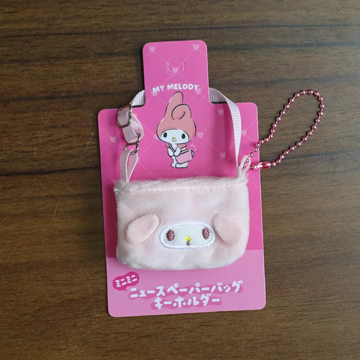 For Labubus doll Outfit Accessories Sanrios Hello Kitty Kuromi Cinnamoroll Melody Doll Hat mini bag Cute Doll Backpack Bag Set