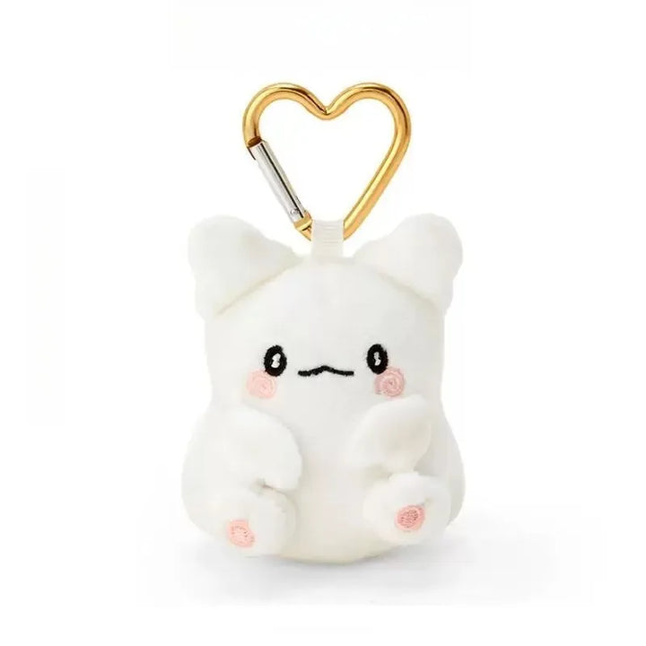 8cm Hanamaru Obake Ghost Plush Keychain Pendant Sanrios Bag Accessories heart buckle Anime Hanamaru Stuffed Animals key ring