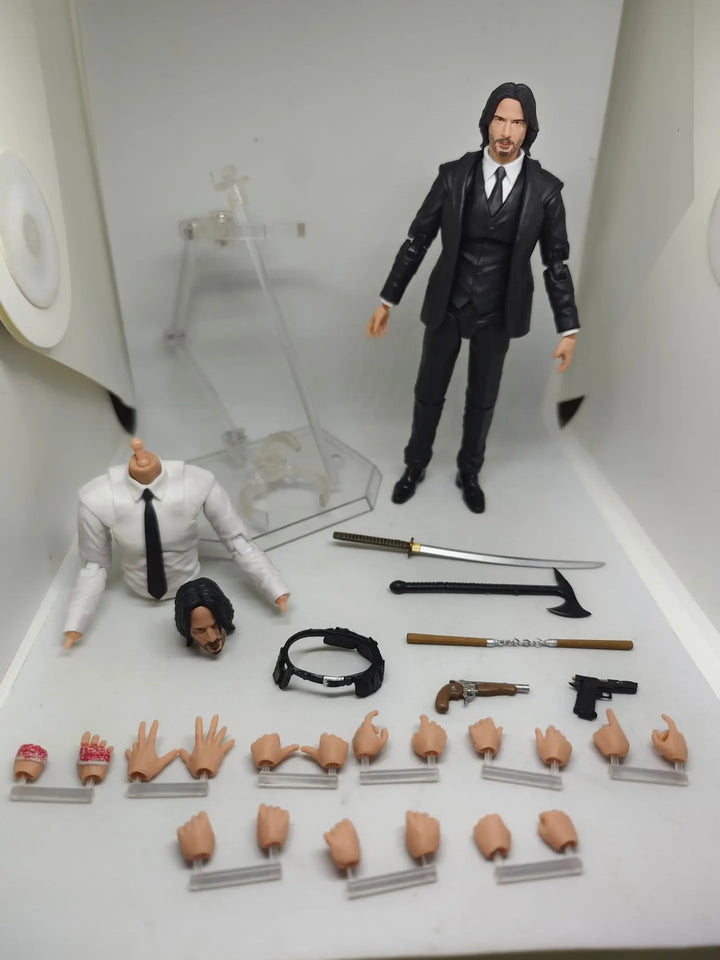 John Wick Action Figure John Wick Chapter 4 Figure Mafex 212 Ko Statue Collection Custom Model Doll Birthday Gift