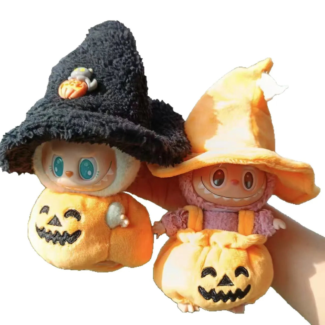 Labubu Doll Clothes Pumpkin Set Halloween For 15-17cm Ropa 3.0 Labubu V1 V2 V3 Clothes Sitting Party Accessories