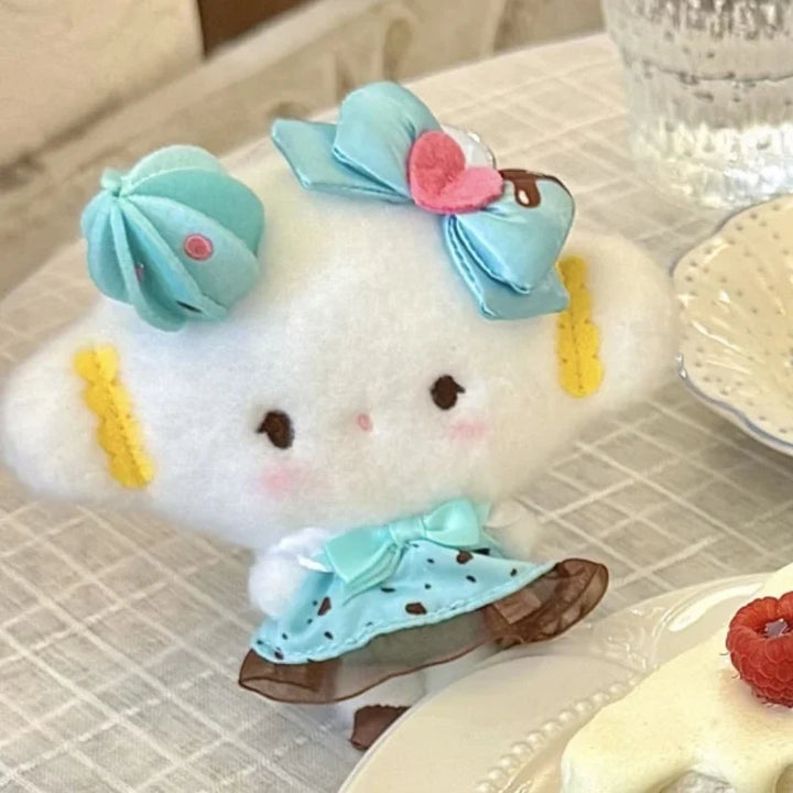 New cartoon Cogimyun Plush Toy Pendant mint skirt tyep kawaii Sanrios Kogimyun plush keychain Stuffed Doll bag accessories gift