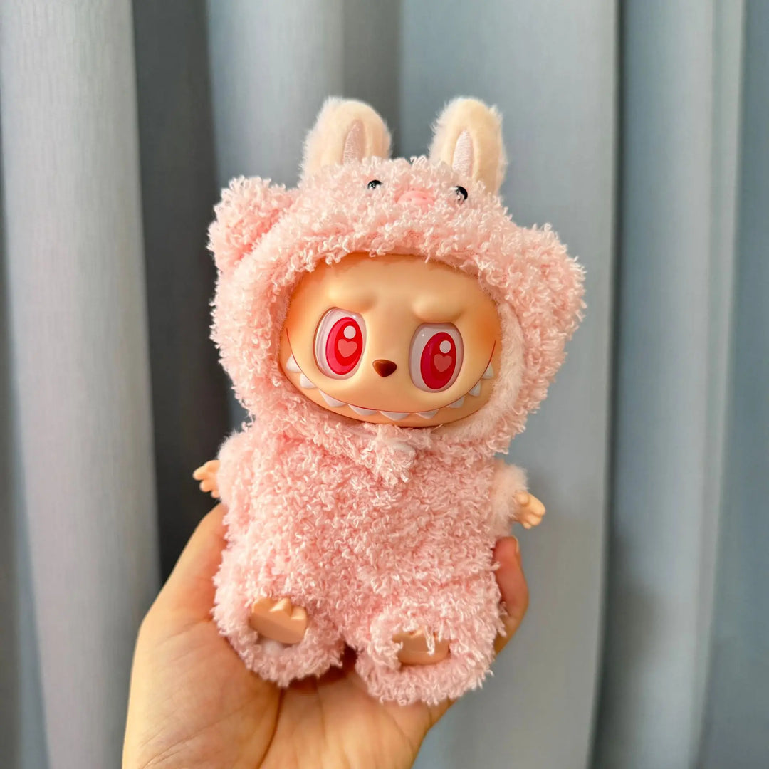 Cute Mini Plush Doll'S Clothes Outfit Accessories Korea Kpop Exo Labubu I II Idol Dolls Jumpsuit Sitting Party Clothing