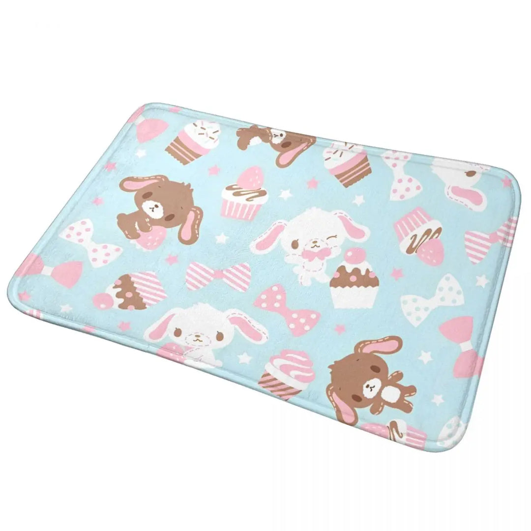 Cartoon Sugarbunnies Memory Foam Bathroom Rugs Ultra Soft Non-Slip Carpet Bath Mat Water Absorbent for Kitchen Shower