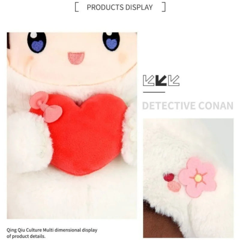 33cm Cartoon Conan Edogawa/Rachel Moore Soft Plush Doll Cute Cartoon Toy Sofa Bedroom Pillow Ornament for Friends Holiday Gifts