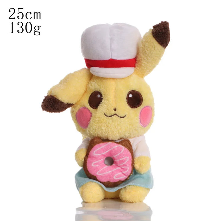 Cos Eevee Pikachu Cosplay Plush Toys Pikachu Peluche Mimikyu Lucario Charizard Garchomp Stuffed Animal Doll Collectible Gift
