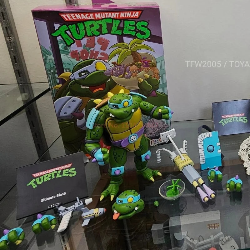 2024 Sdcc Neca Ultimate Slash Action Figure Teenage Mutant Ninja Turtles Original Anime Eastman Figure Collection Model Gift