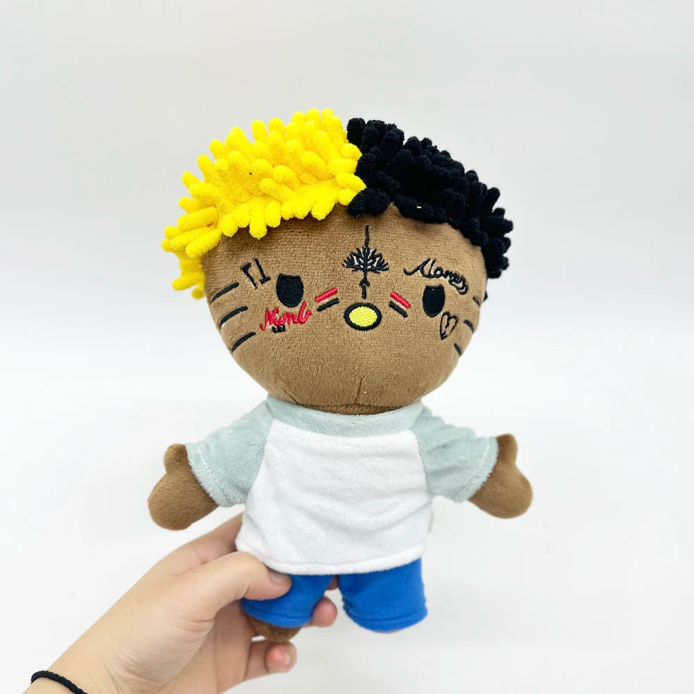 24cm Hello Kitty Yellow Black Hair Plush Doll Figure Stuffed Toys Cute Kids Boys Girls Fans Collect Gifts
