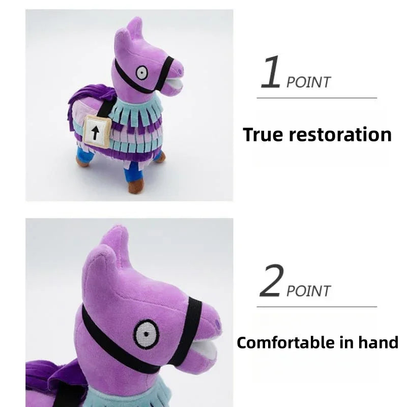 35cm Fortnite Supply Llama Plush Doll Game Peripheral Alpaca Supply Crate Decoration Ornaments Children's Toys Holiday Gifts