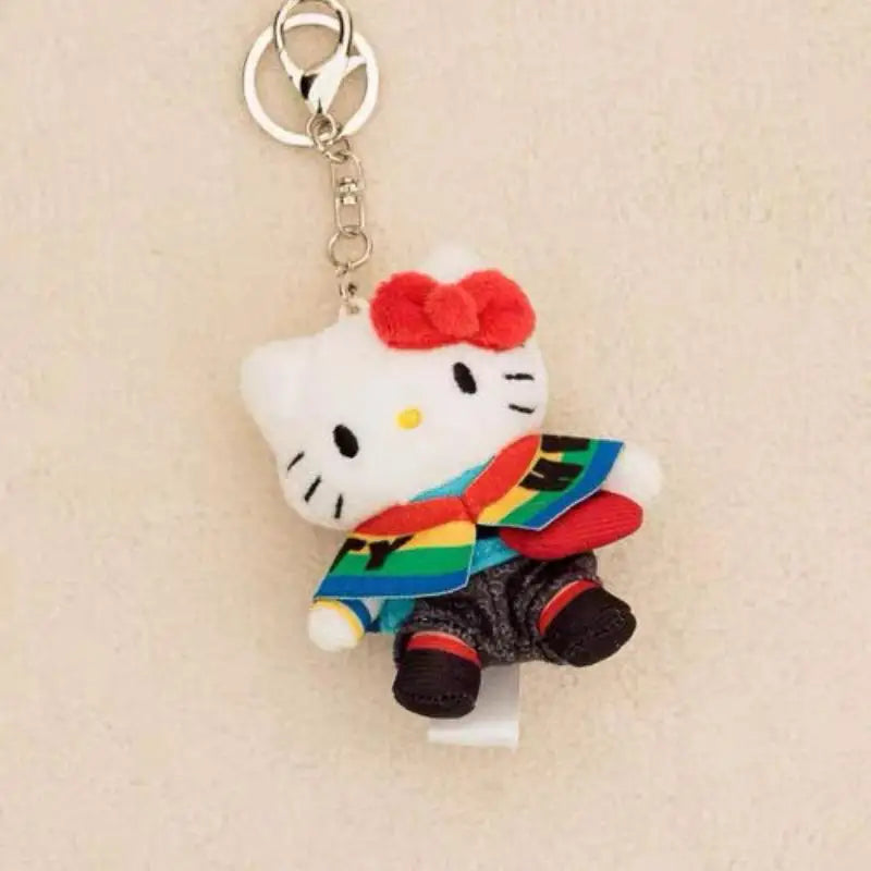 Kawaii Sanrio Hello Kitty Plush Toys Keychain Cartoon Backpack Keychain Accessories Doll Girl Birthday Creative Gift Peripherals