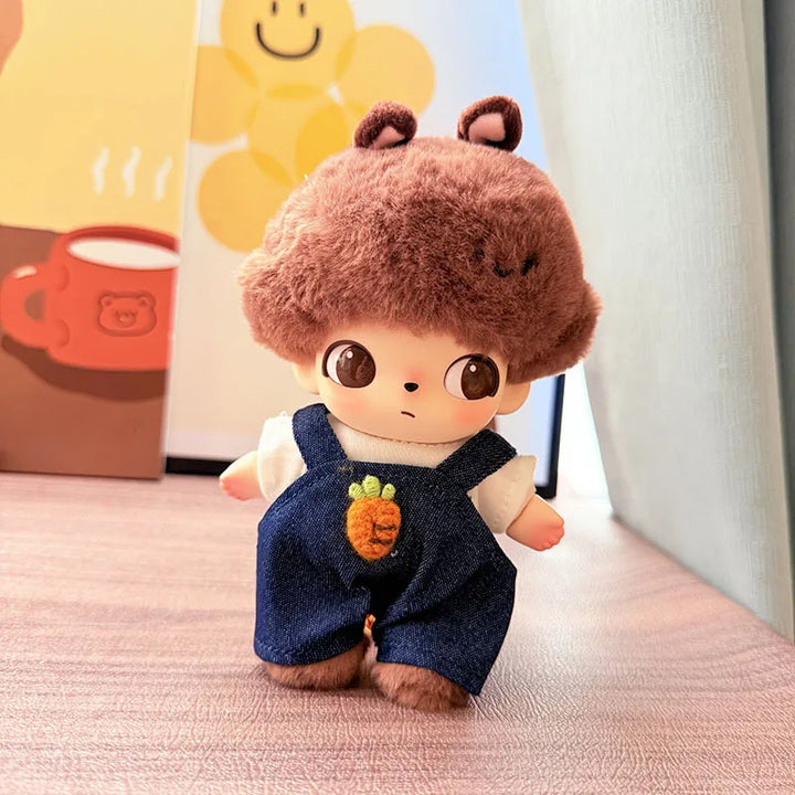DIMOO WORLD Doll Box Pendulum Accessories Doll Clothes Carrot Tennis Bib Pants Love Hat Chef 15/17cm Labubu Doll Clothes