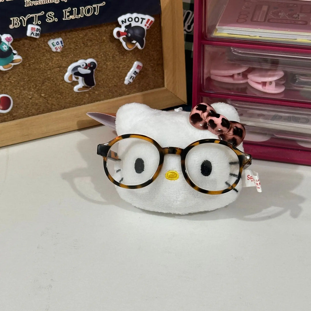 Kawaii Sanrio Hello Kitty Plush Toys Backpack Keychain Cute Cartoon Soft Stuffed Doll Accessories Student Birthday Creative Gift