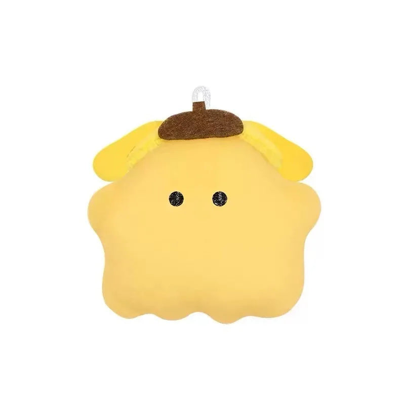 Sanrio Kawaii Kuromi My Melody Cartoon Halloween Bean Eye Ghost Plush Toy Cinnamoroll Keychain Bag Pendant Friends Festival Gift